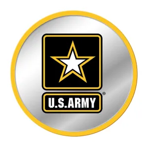 US Army Army: Modern Disc Mirrored Wall Sign