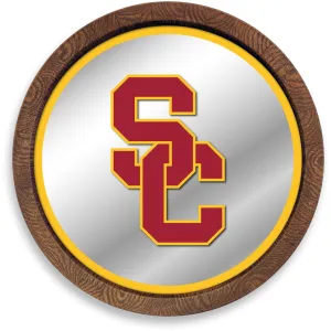 USC Trojans: SC- "Faux" Barrel Top Mirrored Wall Sign