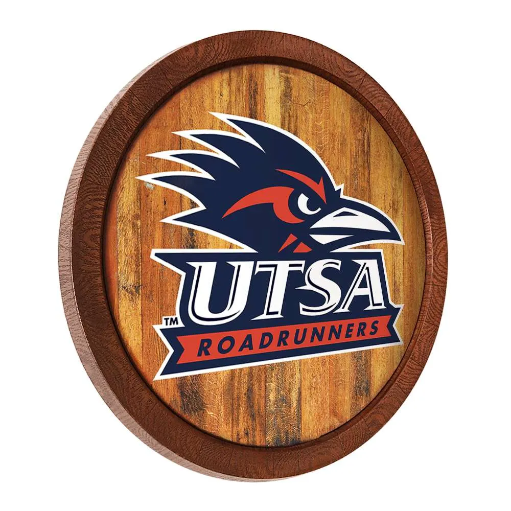 UT San Antonio Roadrunners: "Faux" Barrel Top Sign