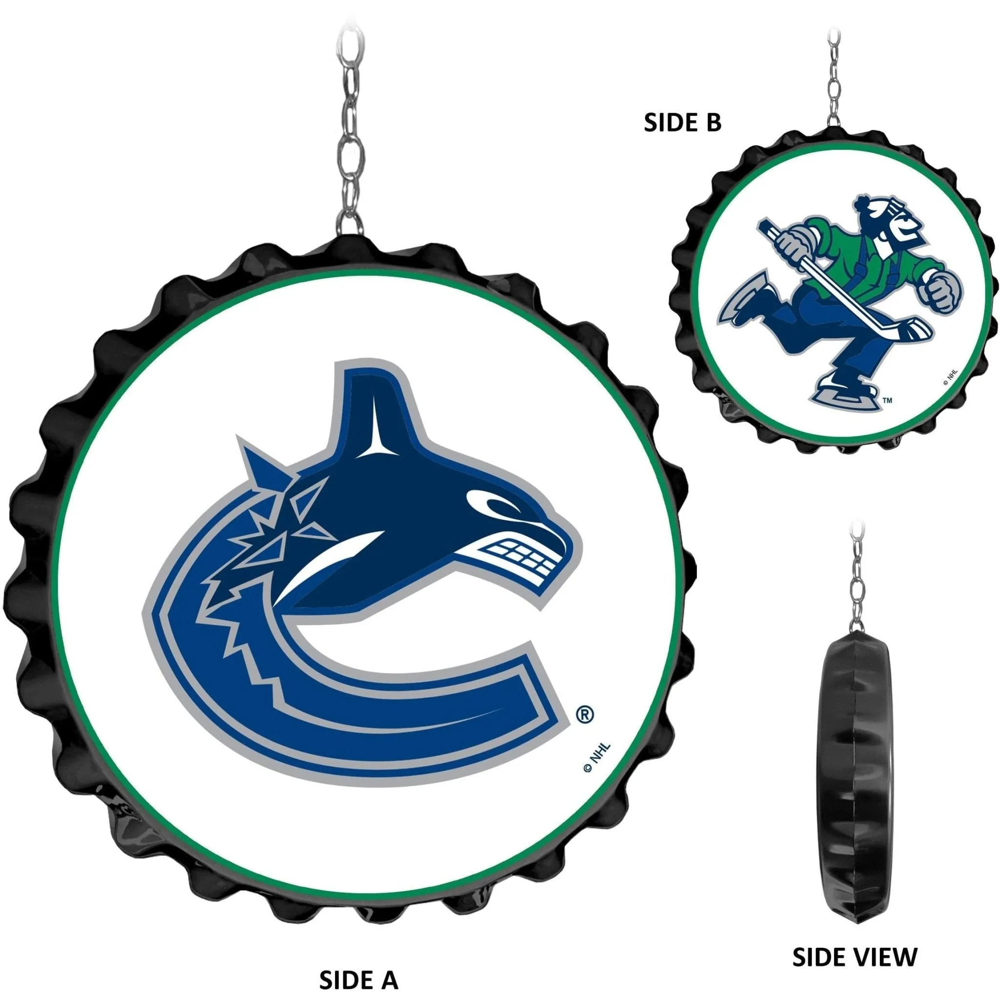 Vancouver Canucks: Bottle Cap Dangler