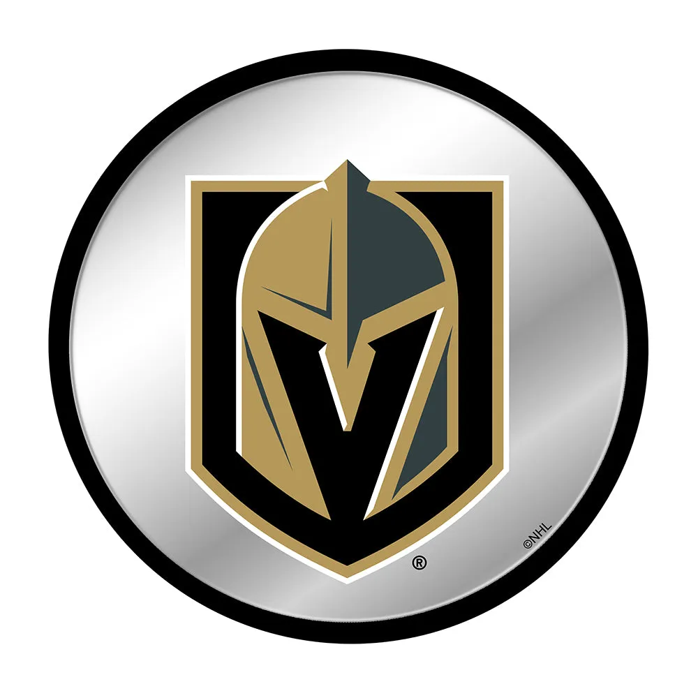 Vegas Golden Knights: Modern Disc Mirrored Wall Sign