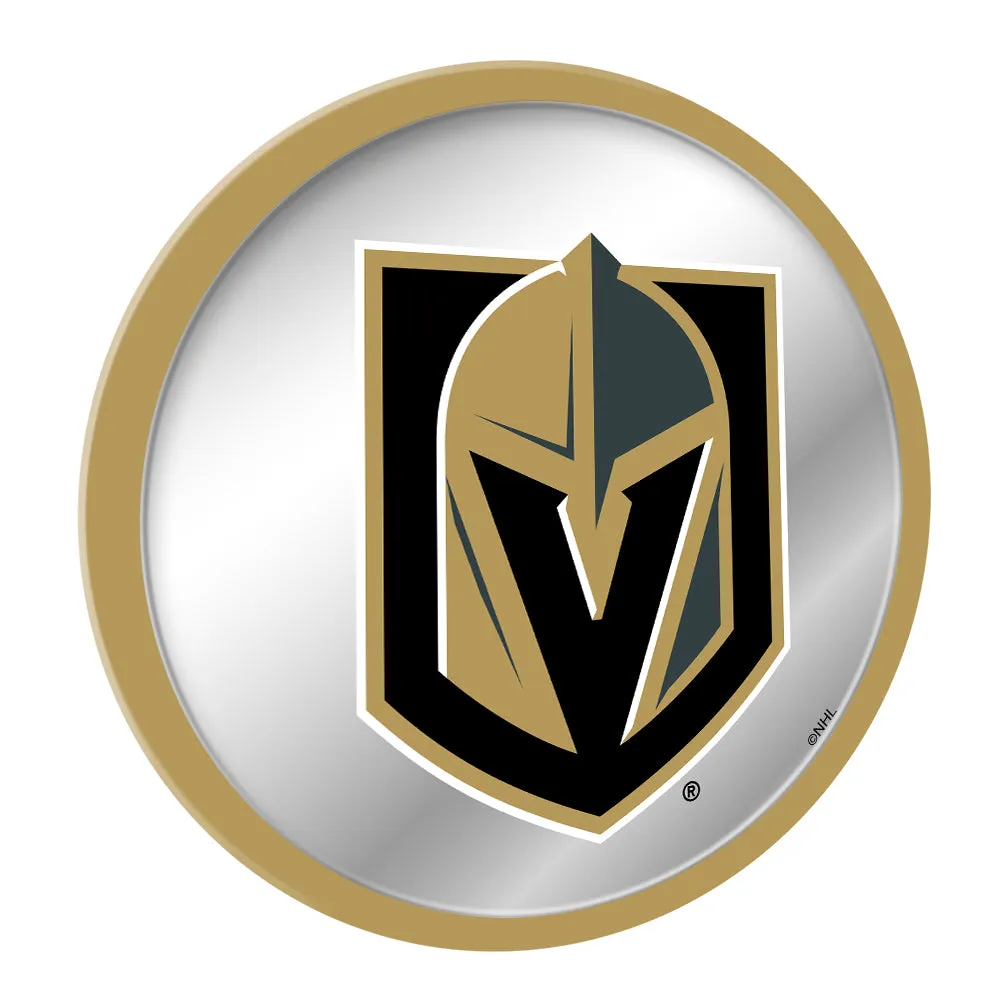 Vegas Golden Knights: Modern Disc Mirrored Wall Sign