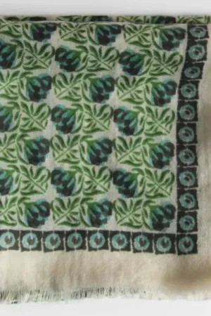 Vet Green Poeme Wool Square