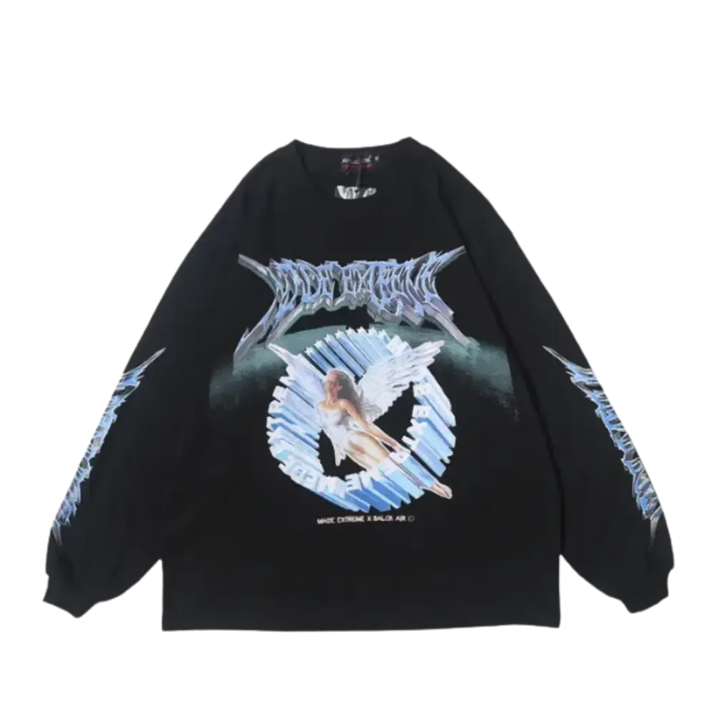 Vintage Angels Heavy 400gsm Y2K Sweater for Urban Fashion