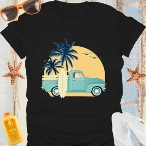 Vintage Surf Truck Retro Beach Vibe T-Shirt