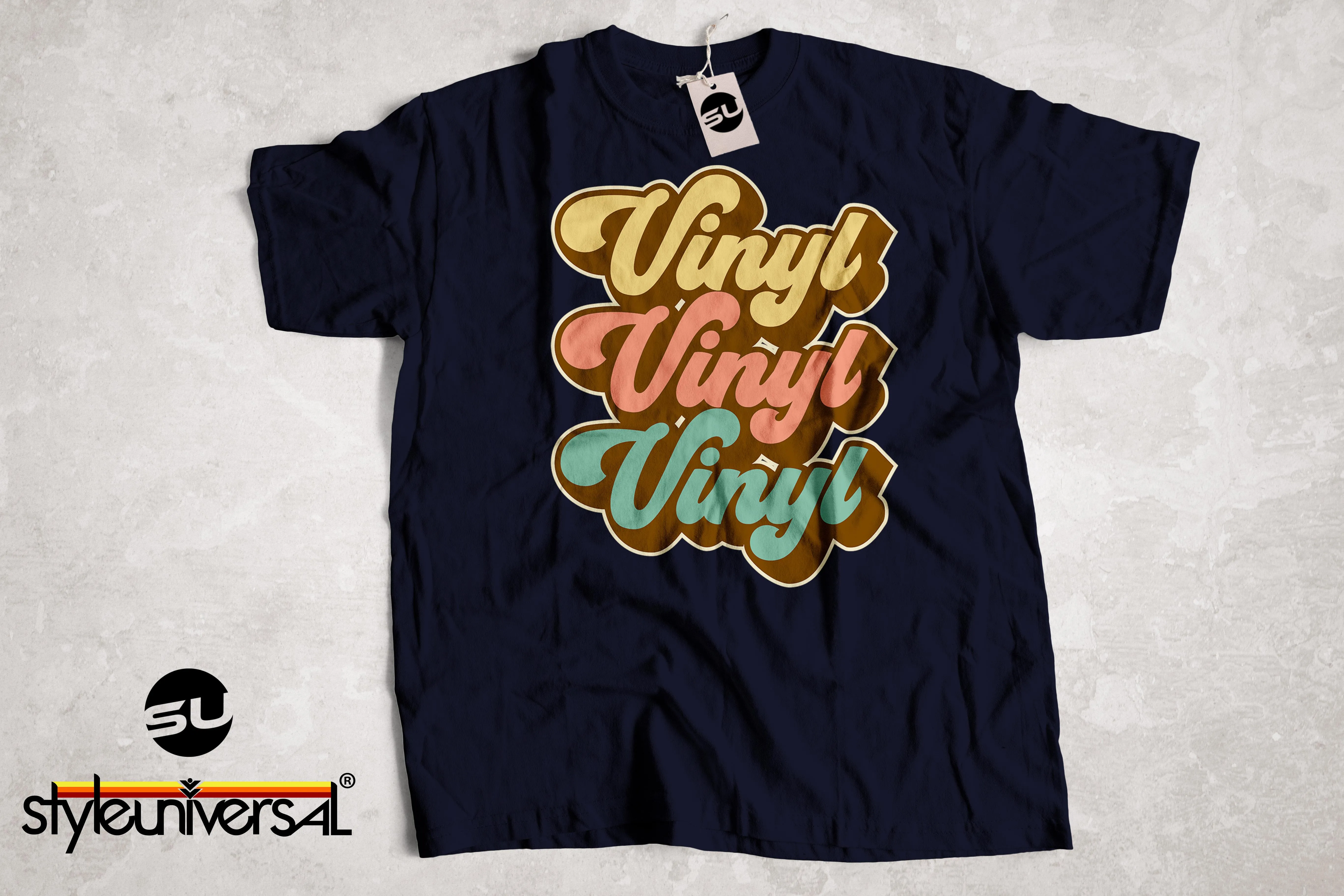 Vinyl Junkie LP Lover Record Collector Retro Short-Sleeve T-Shirt