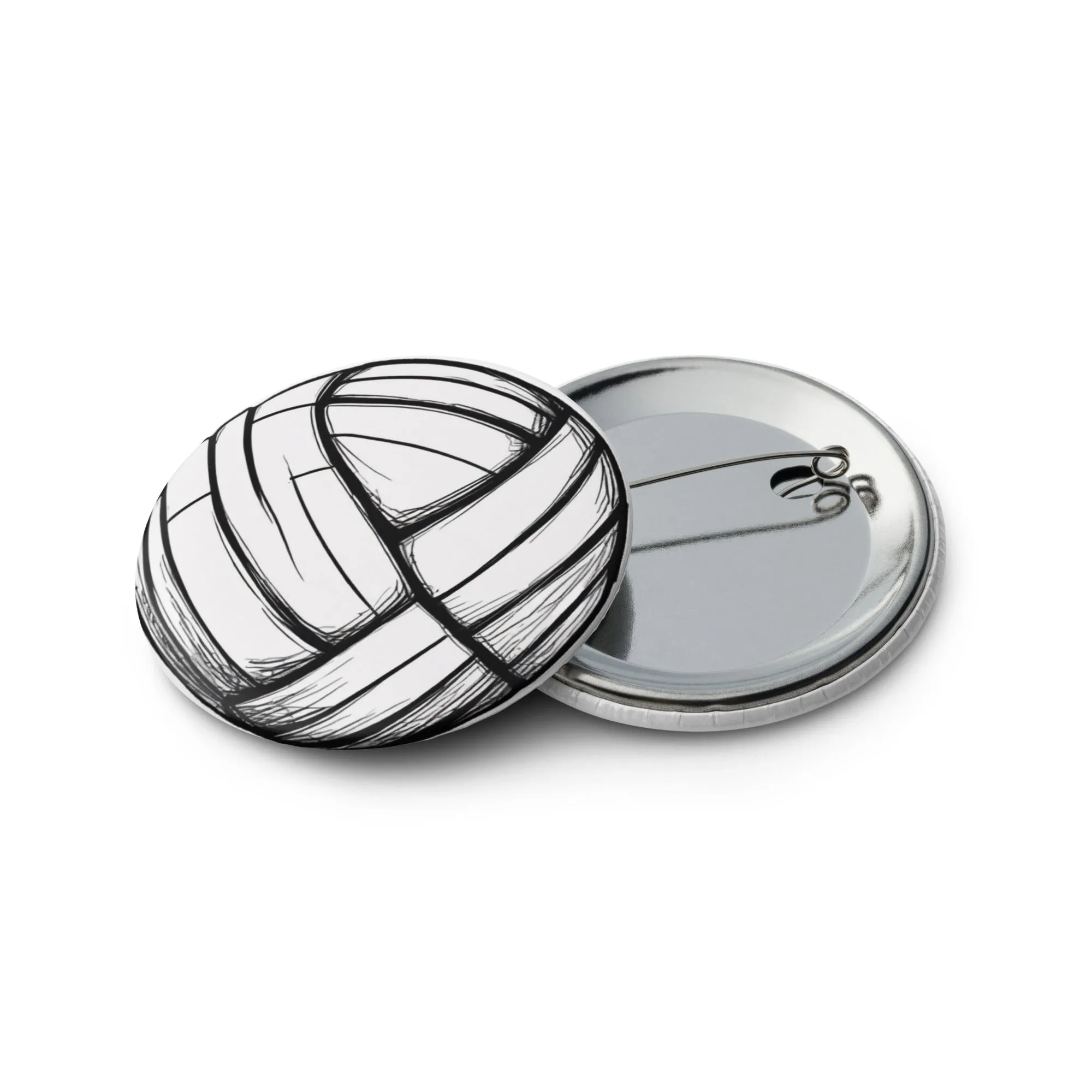 Volleyball Tournament Gift: Collectible Pin Buttons - Unique Set of 5 for Fans and Players