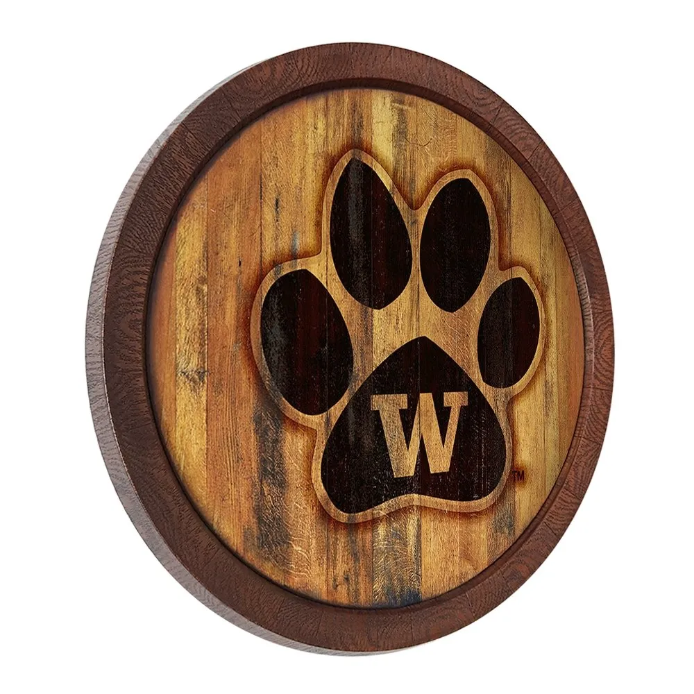Washington Huskies: Weathered "Faux" Barrel Wall Sign