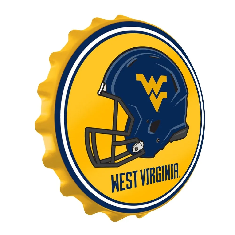 West Virginia Mountaineers: Helmet - Bottle Cap Wall Sign