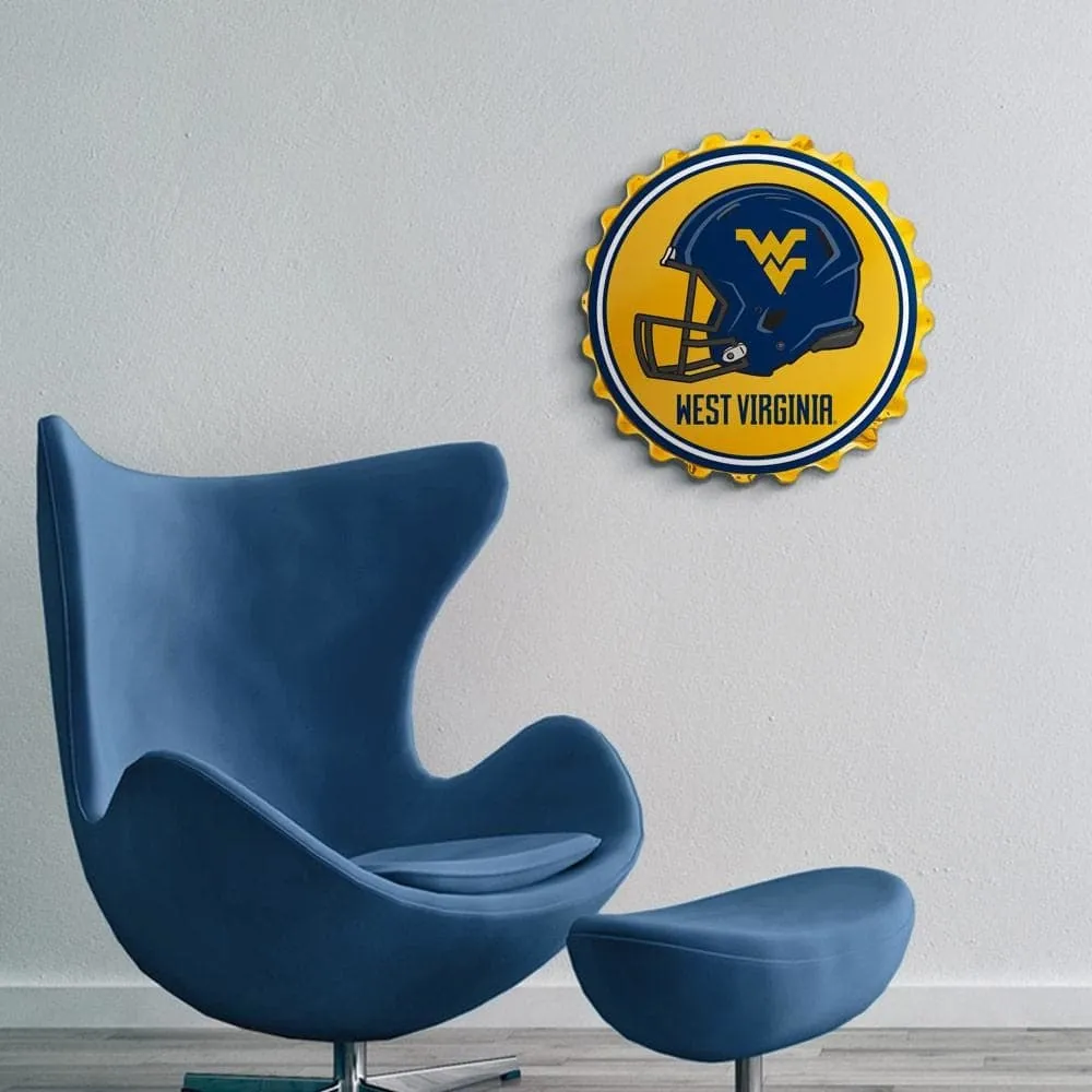 West Virginia Mountaineers: Helmet - Bottle Cap Wall Sign