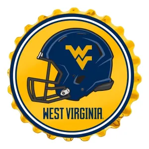 West Virginia Mountaineers: Helmet - Bottle Cap Wall Sign