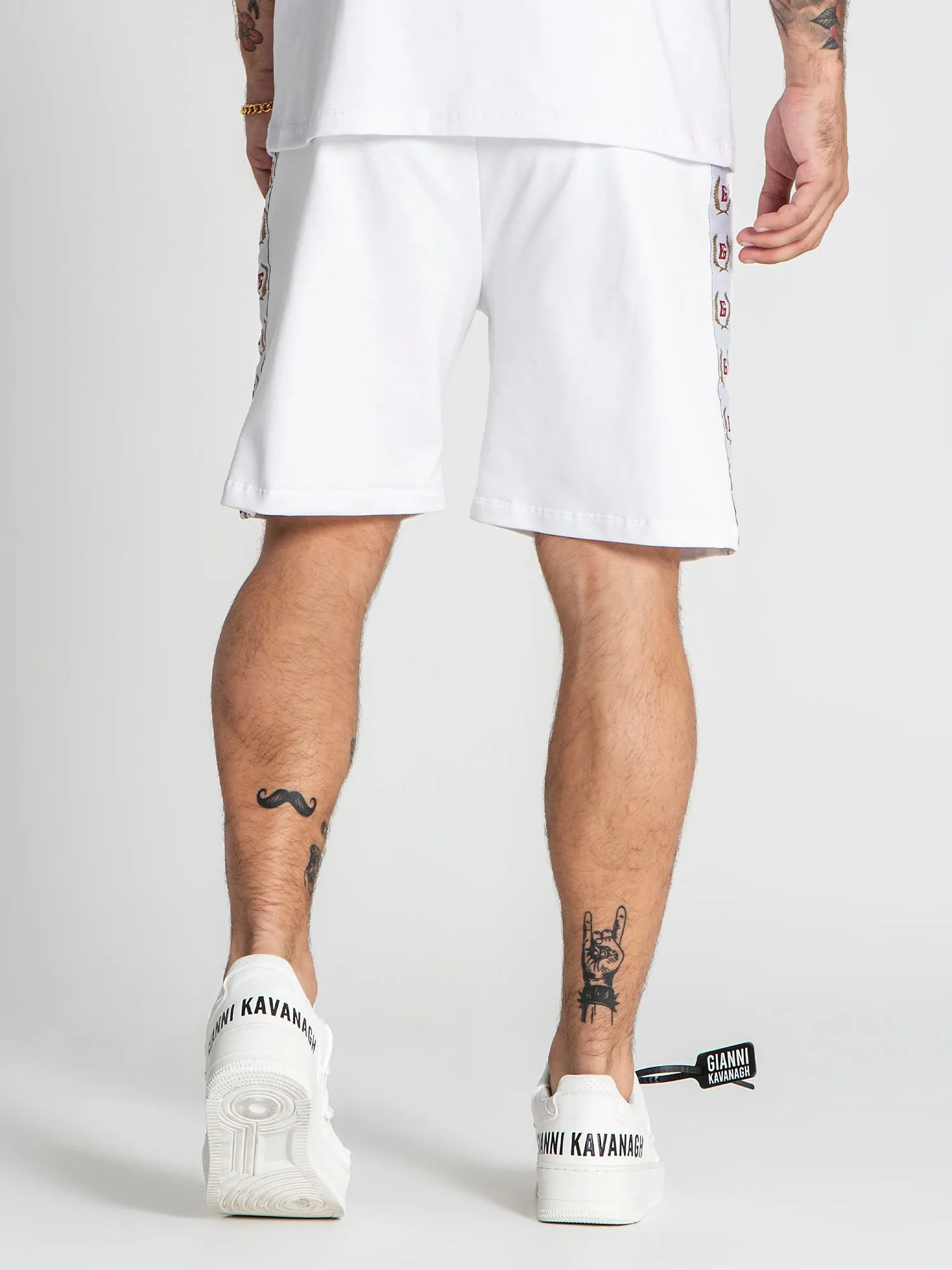 White Retro Shorts