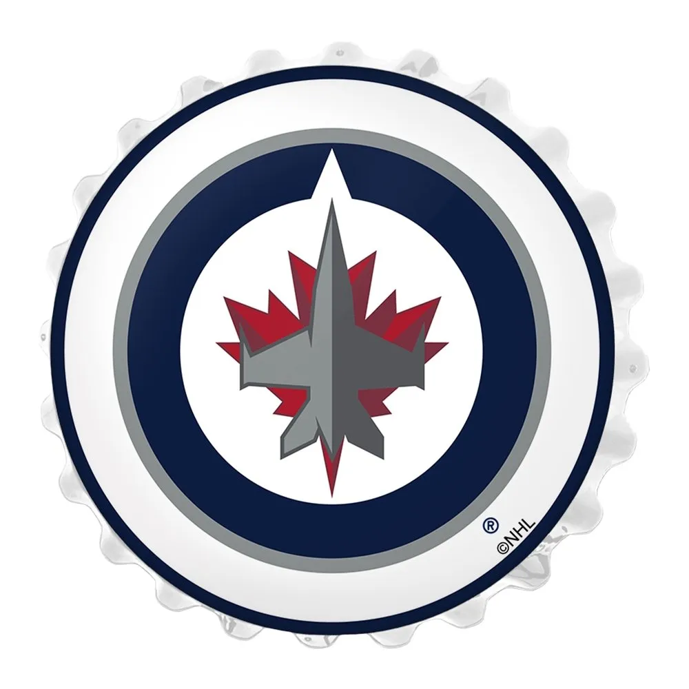 Winnipeg Jets: Bottle Cap Wall Light