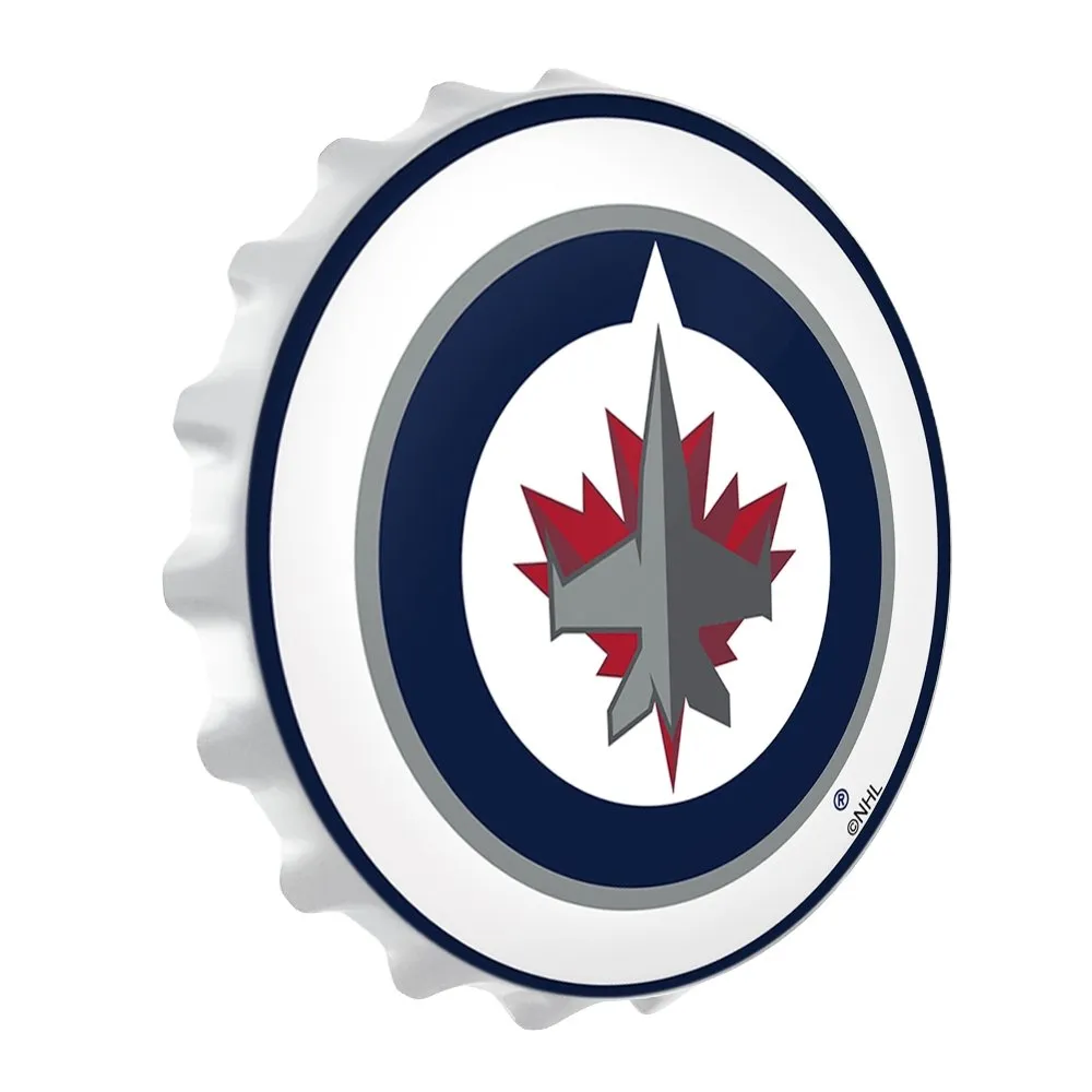 Winnipeg Jets: Bottle Cap Wall Light
