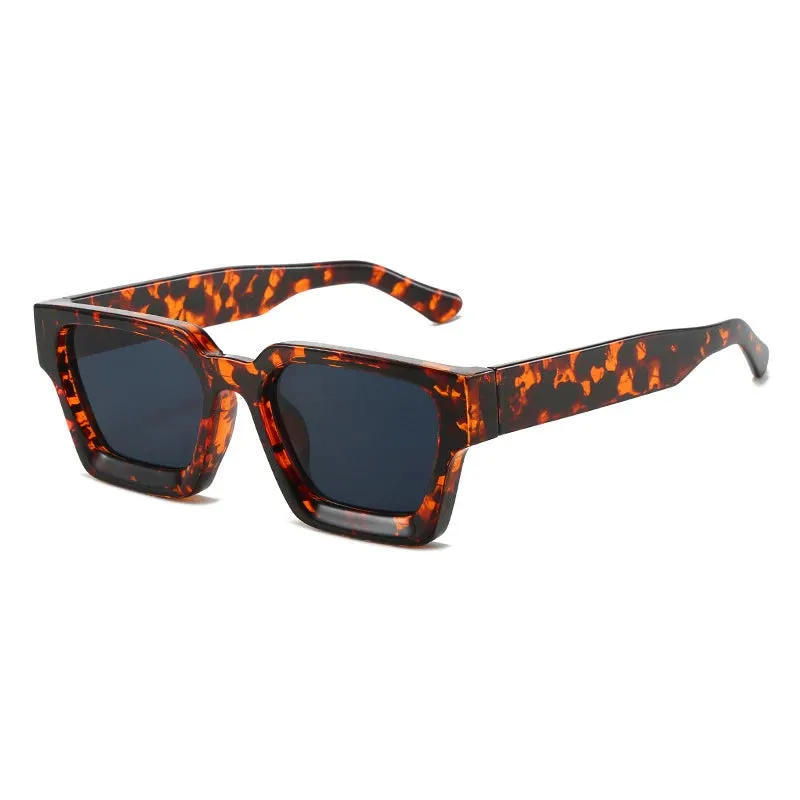 Women Square Sunglasses Retro Men Tinted Shades