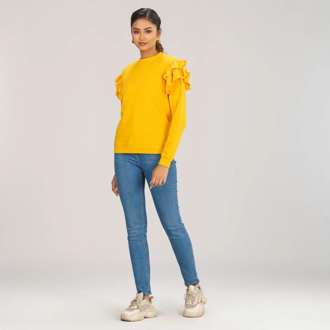 Womens Mustard Sweatshirt