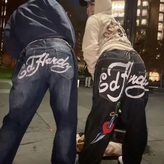 Y2D Urban Retro Jeans in High Quality Denim