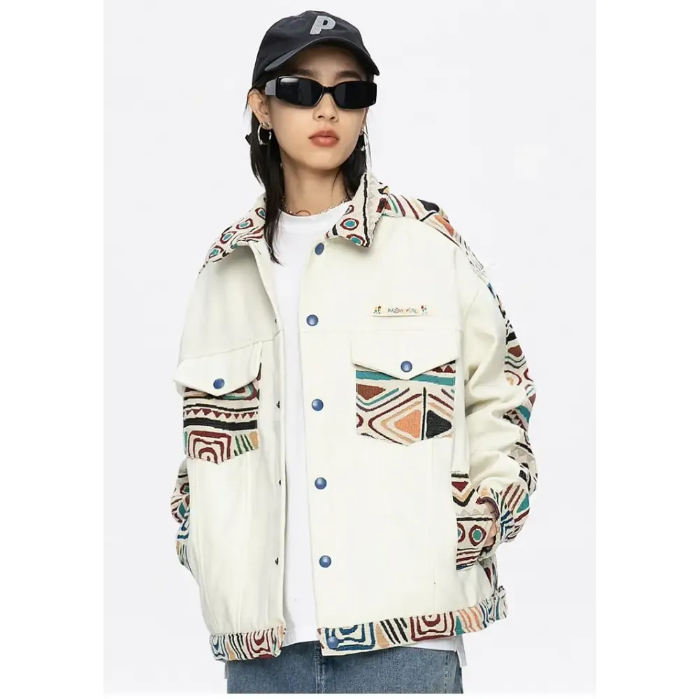 Y2K Retro Jacket for a Vintage Style Wardrobe Upgrade