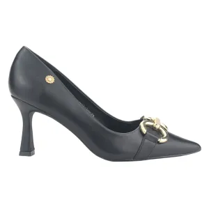 Zapato Chalada Mujer Crema-1 Negro Casual