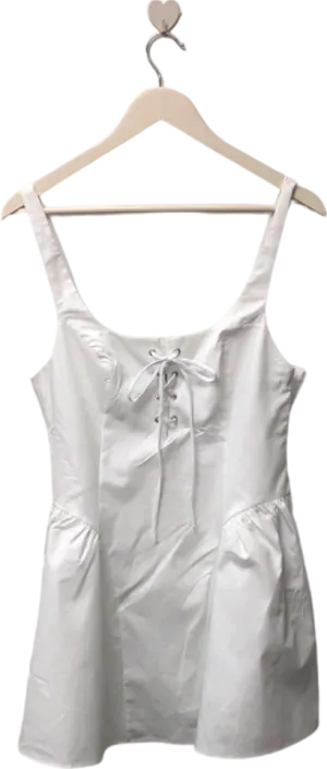 ZARA White Corset Style Dress Medium
