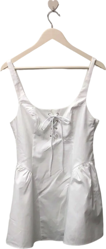ZARA White Corset Style Dress Medium